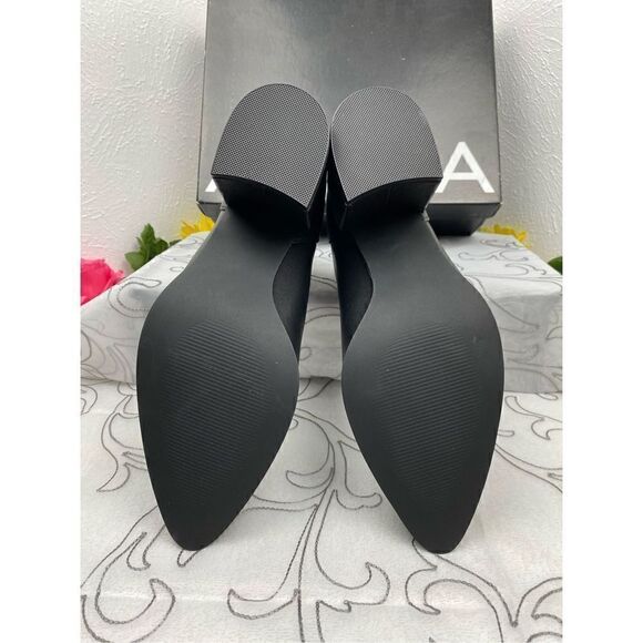 Aqua Women’s Dante Leather Almond Toe Ankle Fashion Boots/Black/Size 10 - Picture 5 of 7